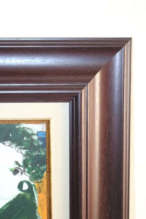A stunning original signed "Lynette Barnard" framed painting of a figure - vibrant art - RS17AB