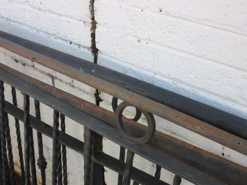 A superb 'job lot' of top-quality solid wrought iron balustrade sections (40 meters) RS17Sale