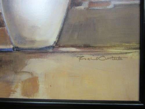 Two exquisite framed still life painting prints of vases w/ flowers in beautiful condition; RS17Sale