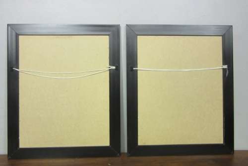 Two exquisite framed still life painting prints of vases w/ flowers in beautiful condition; RS17Sale