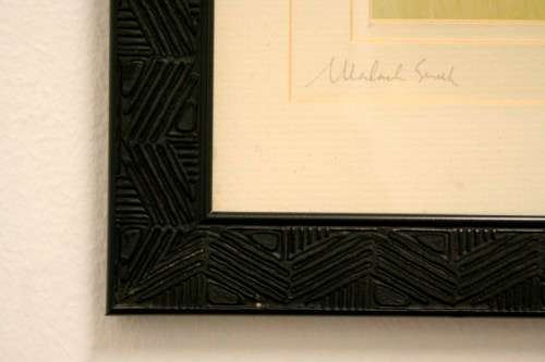 A beautifully framed and signed "Malachi Smith" collectable print titled "Lone Zebra" - RS17Sale