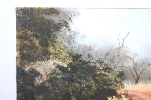 A great original signed "Gerhard Smit" painting of a dirt road - remarkable art - RS17AB