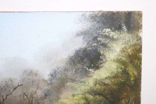 A great original signed "Gerhard Smit" painting of a dirt road - remarkable art - RS17AB