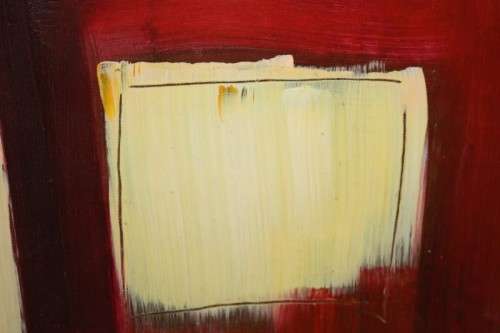 A stunning signed "L. Simon" box-framed oil on canvas abstract painting - RS17AB - RS17Sale