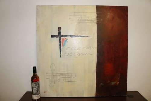 A stunning signed box-framed oil on canvas abstract painting - vibrant art - RS17AB - RS17Sale
