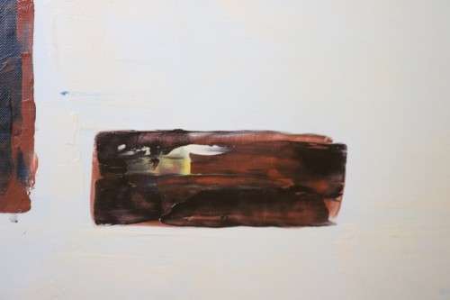 A stunning signed M. Johann box-framed oil on canvas abstract painting; lovely art - RS17AB RS17Sale