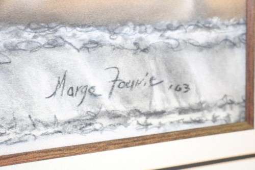 An awesome original signed "Marge Fourie" nude figure painting - incredible art - RS17AB