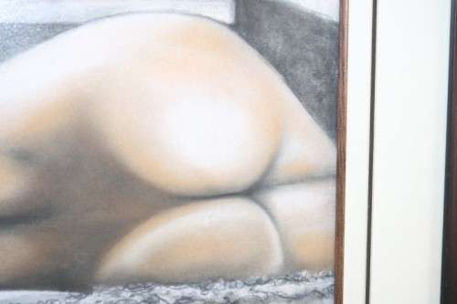 An awesome original signed "Marge Fourie" nude figure painting - incredible art - RS17AB