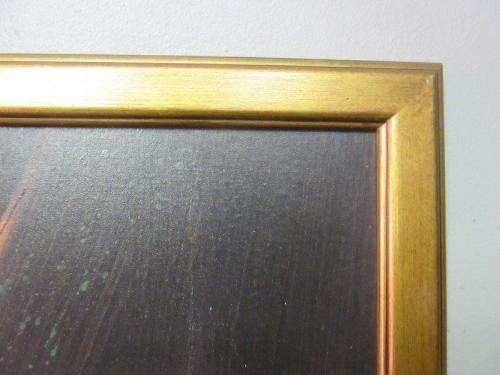 A superb original "Van Hussen" oil on board abstract painting in a stunning complimentary frame