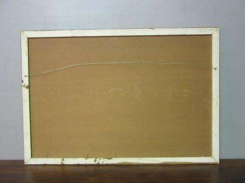 A superb original "Van Hussen" oil on board abstract painting in a stunning complimentary frame