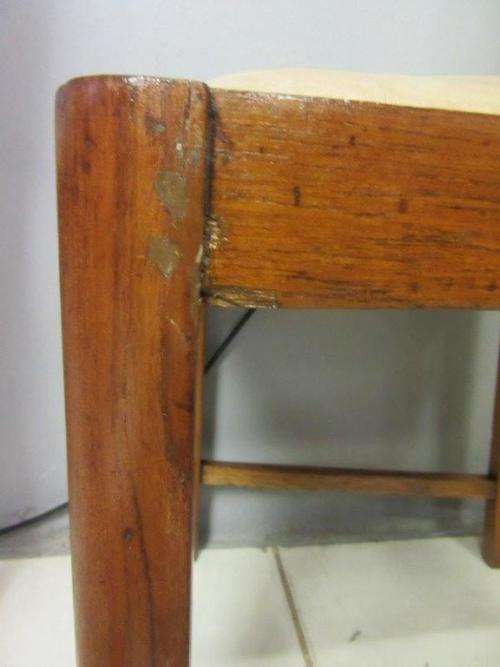 Three fabulous vintage mid-century curved-back dining/ occasional chairs - bid/chair - RS17Sale
