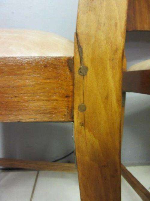 Three fabulous vintage mid-century curved-back dining/ occasional chairs - bid/chair - RS17Sale