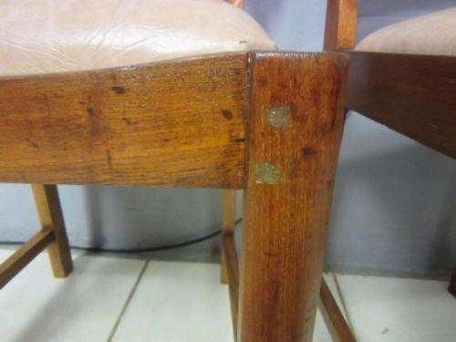 Three fabulous vintage mid-century curved-back dining/ occasional chairs - bid/chair - RS17Sale