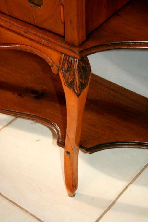 A fabulous antique Victorian Yew wood display/ book cabinet with scroll carved detailing & drawer