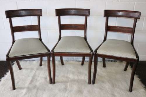 3x vintage well made occasional chairs w upholstered seats, perfect for extra seating - price/chair