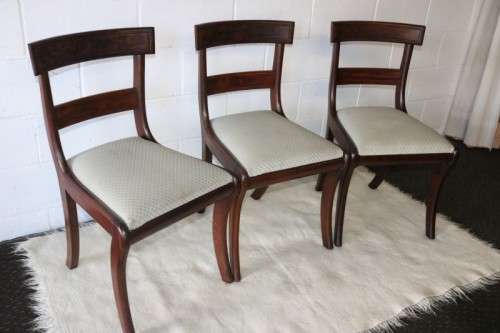 3x vintage well made occasional chairs w upholstered seats, perfect for extra seating - price/chair