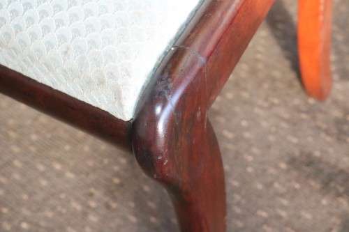 3x vintage well made occasional chairs w upholstered seats, perfect for extra seating - price/chair