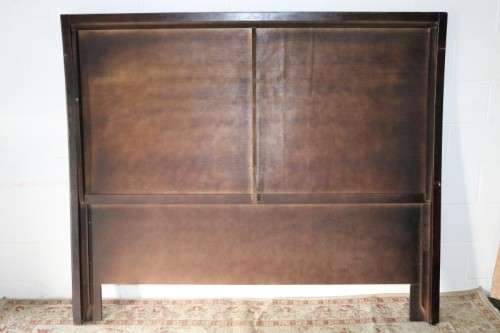 A stylish Oak finished wooden Queen Size headboard - amazing in a modern bedroom!RS17Bed