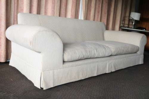 2x top quality XL Coricraft (2,5m long) fabric sofa couches in excellent condition - price/couch