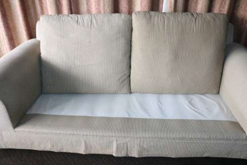 2x top quality XL Coricraft (2,5m long) fabric sofa couches in excellent condition - price/couch