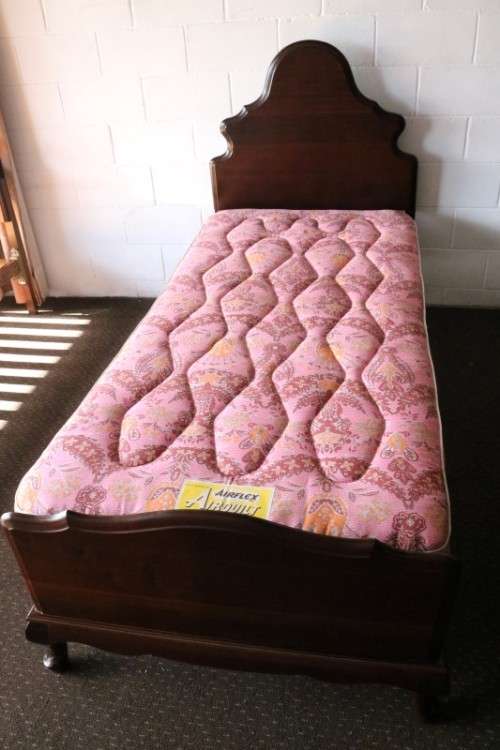 Two "G.P Milne" single beds incl. headboards, footboards & mattresses in excellent condition!RS17Bed