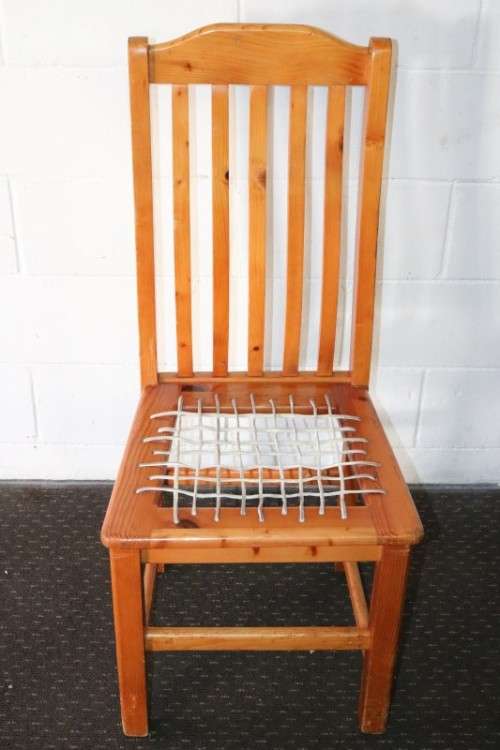 Six fabulous and sturdy riempie dining room chairs - perfect around a kitchen table - price/chair