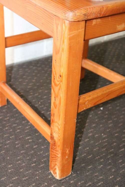 Six fabulous and sturdy riempie dining room chairs - perfect around a kitchen table - price/chair