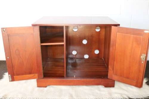 Stunning Mahogany mini bar cabinet with a shelf inside - perfect for a guest bedroom! RS17Bed