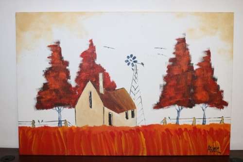 A stunning original signed "Adolf Rozenkrantz" landscape painting - incredible art - RS17AB
