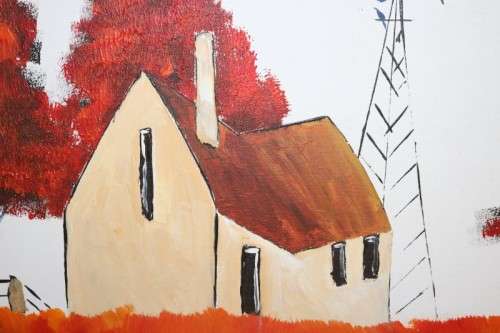 A stunning original signed "Adolf Rozenkrantz" landscape painting - incredible art - RS17AB