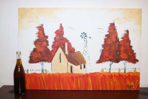 A stunning original signed "Adolf Rozenkrantz" landscape painting - incredible art - RS17AB