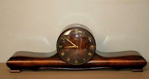 An incredibly rare LARGE vintage German made "Mauthe" Art Deco Westminster chime mantle clock RS17CL