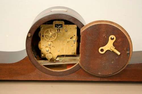An incredibly rare LARGE vintage German made "Mauthe" Art Deco Westminster chime mantle clock RS17CL