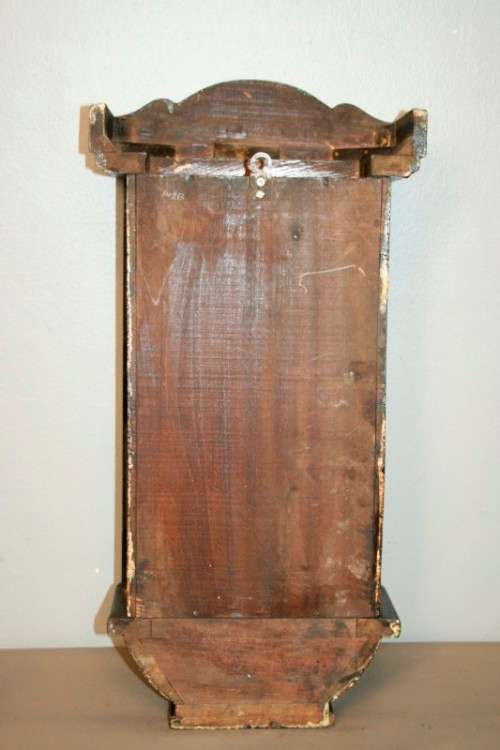 A beautiful vintage mechanical wall clock with a cut glass door and spiral gong in lovely condition