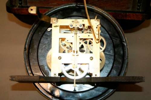An exquisite vintage German made Kienzle wall clock with a rare "Orgelgong" rod gong - RS17CL