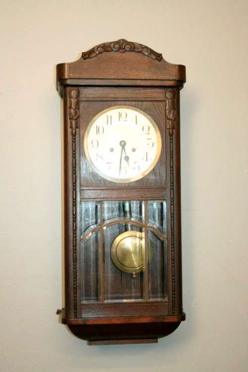 An exquisite vintage German made Kienzle wall clock with a rare "Orgelgong" rod gong - RS17CL