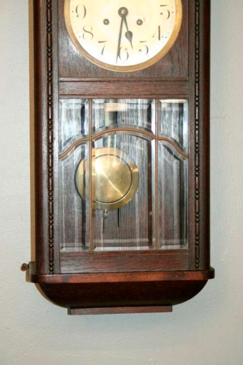 An exquisite vintage German made Kienzle wall clock with a rare "Orgelgong" rod gong - RS17CL