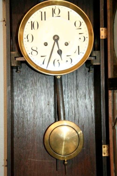 An exquisite vintage German made Kienzle wall clock with a rare "Orgelgong" rod gong - RS17CL