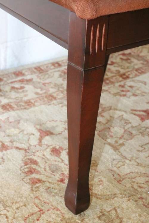 4x Fantastic vintage rattan-back & Imbuia dining chairs in great condition; price/chair - RS17Sale