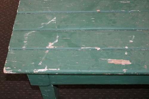 A rustic wooden painted occasional table on castors - perfect to re-paint/ shabby chic - RS17Sale