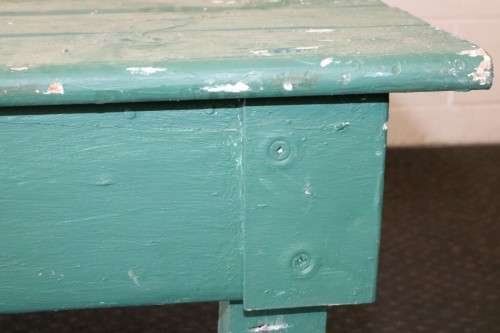 A rustic wooden painted occasional table on castors - perfect to re-paint/ shabby chic - RS17Sale