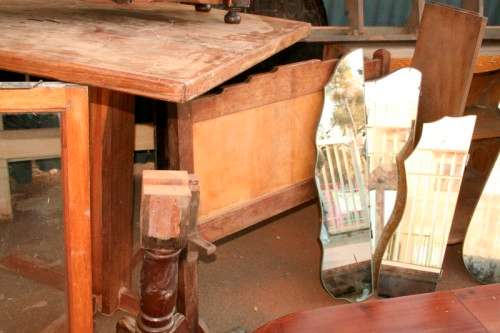 "Job Lot" Assorted furniture incl. tables, bentwood chairs & more perfect for restoration; RS17Sale