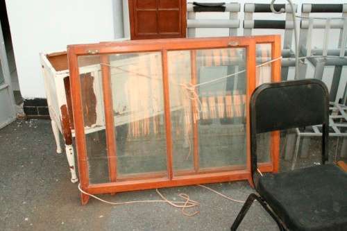 "Job Lot" Assorted furniture incl. a cabinet, sash window & more perfect for restoration; RS17Sale