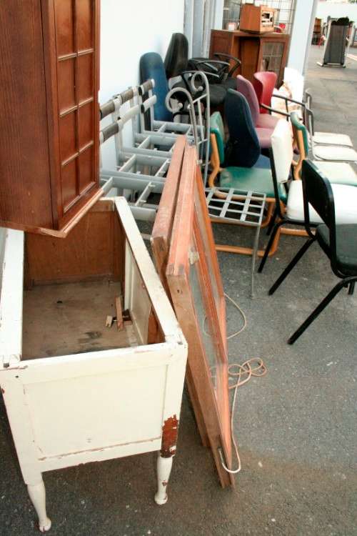 "Job Lot" Assorted furniture incl. a cabinet, sash window & more perfect for restoration; RS17Sale