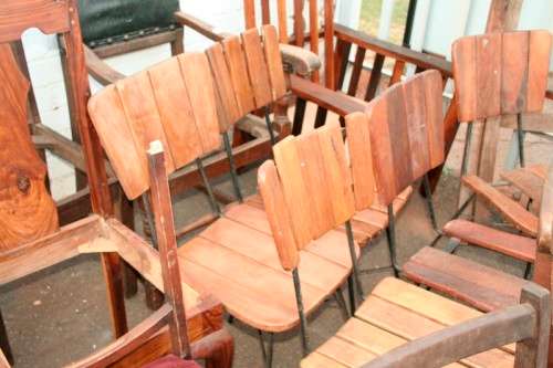 "Job Lot" Assorted occasional/ dining & kitchen chairs; perfect for restoration or parts - RS17Sale