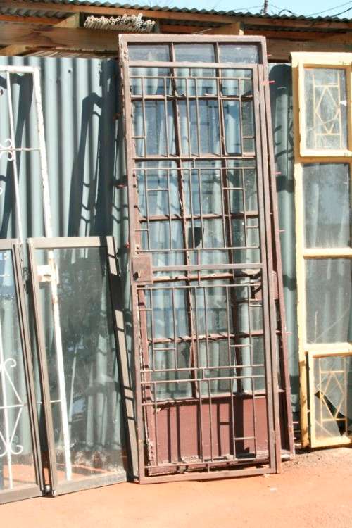 A fantastic "Job Lot" of assorted doors, security gates & windows; perfect for restoration; RS17Sale