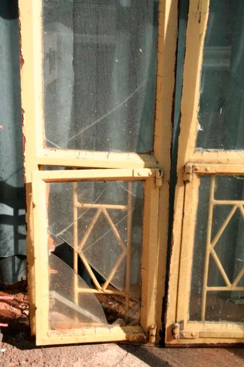 A fantastic "Job Lot" of assorted doors, security gates & windows; perfect for restoration; RS17Sale