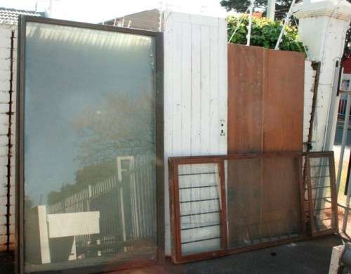 "Job Lot" of assorted doors, door frames & windows; perfect for restoration; RS17Sale