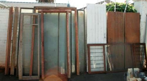 "Job Lot" of assorted doors, door frames & windows; perfect for restoration; RS17Sale