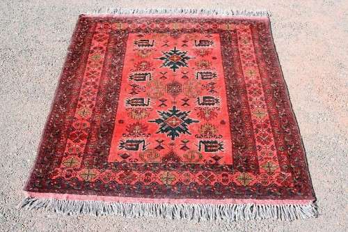 A beautiful vintage Turkish "Turkomen" Persian carpet with a traditional "Tekke" pattern = stunning!